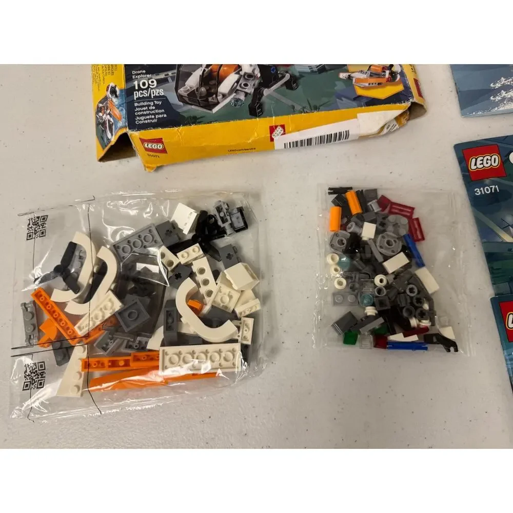 LEGO CREATOR: 3 in 1 Drone Explorer Brick Building Set 31071 109 Pcs Open Box